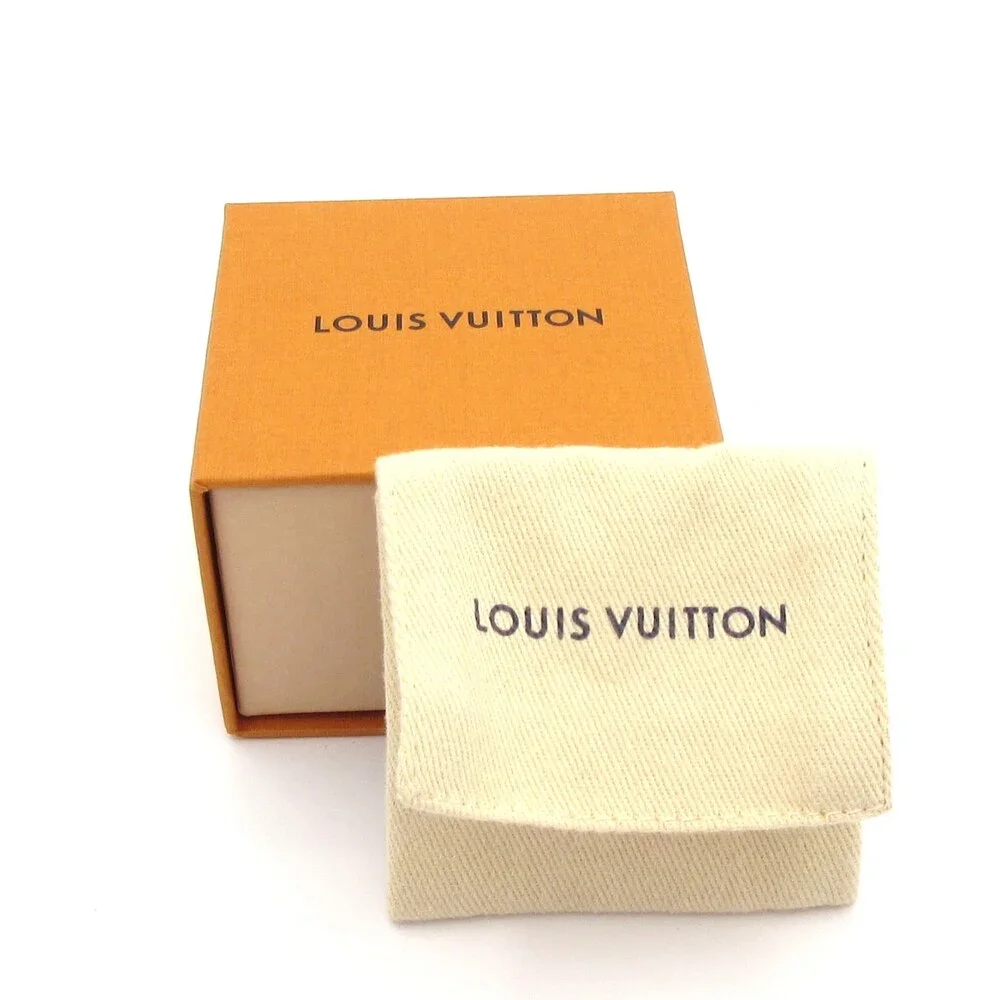 Louis Vuitton Louise de Dreux by Night Earrings M00757 Gold Clear Hardware